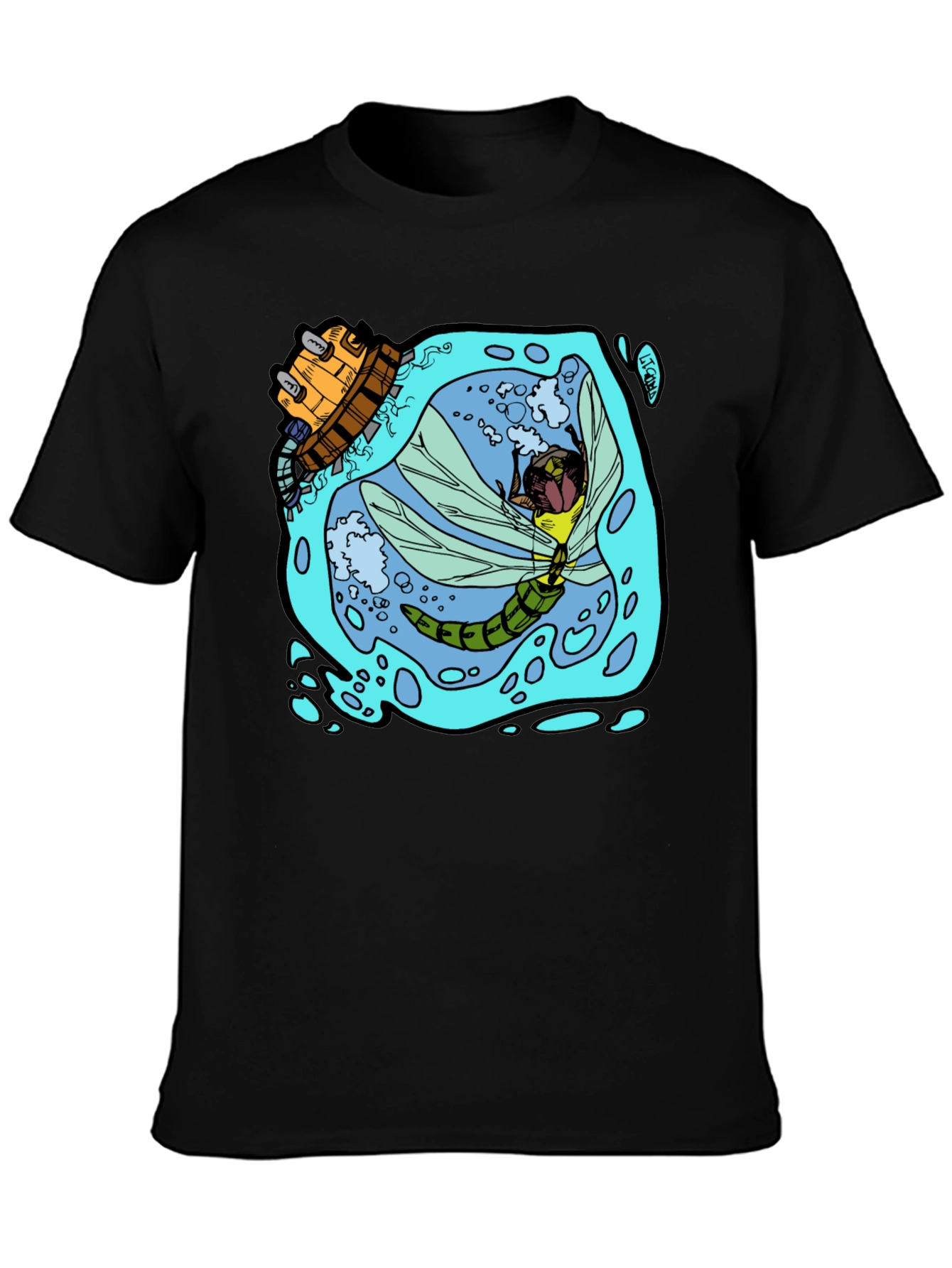 Dragonfly & Submarine Graphic Tee