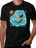 Dragonfly & Submarine Graphic Tee
