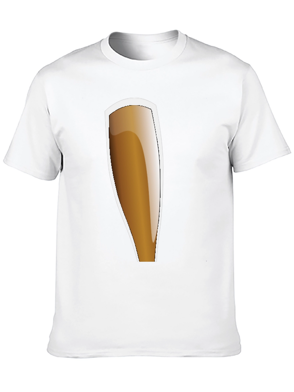 Black Beer Glass Graphic Tee - Casual Style