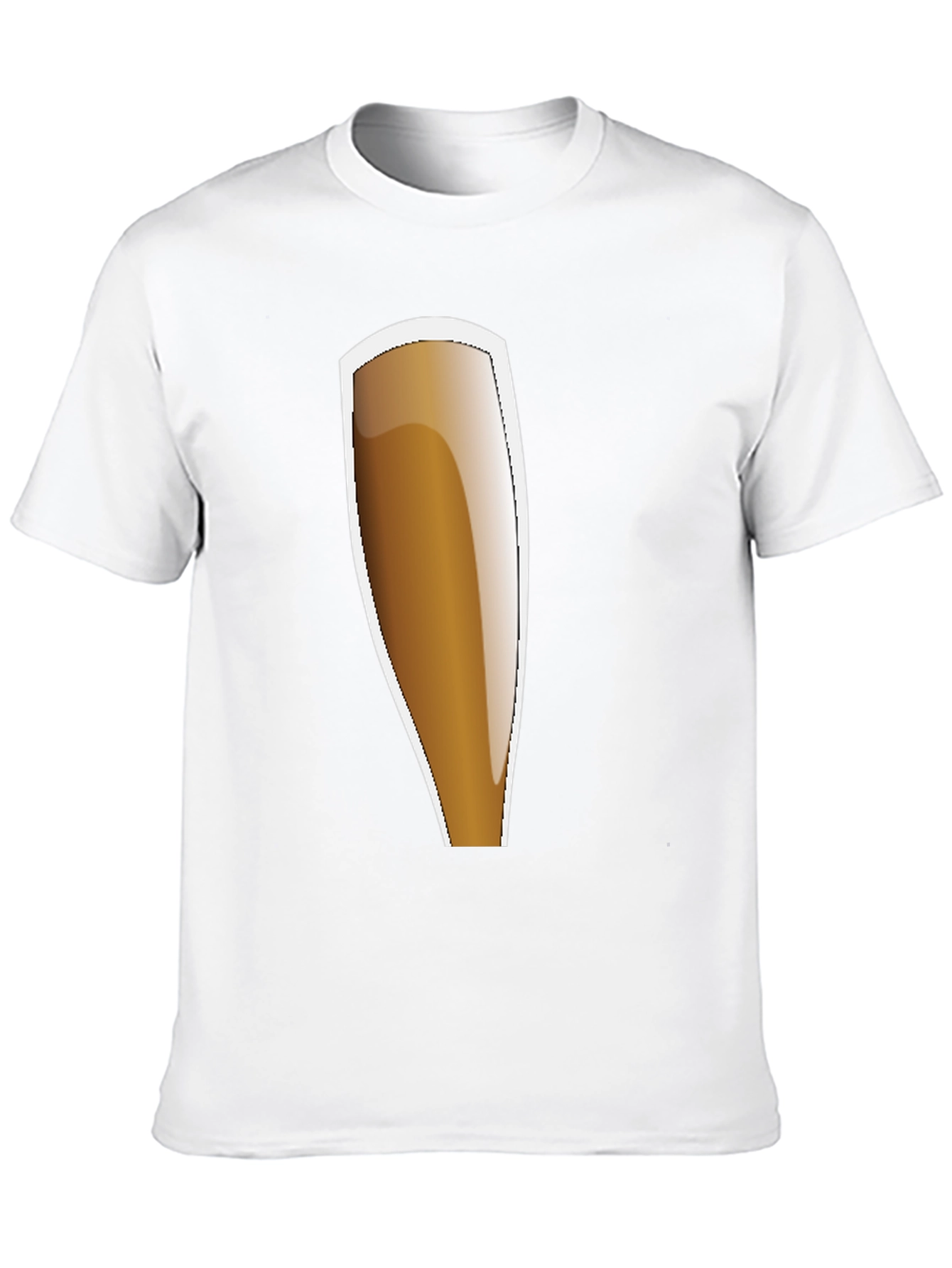 Black Beer Glass Graphic Tee - Casual Style