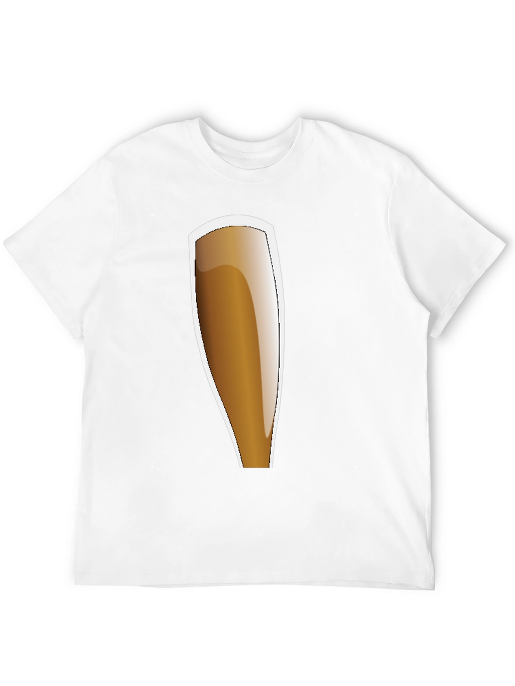 Black Beer Glass Graphic Tee - Casual Style