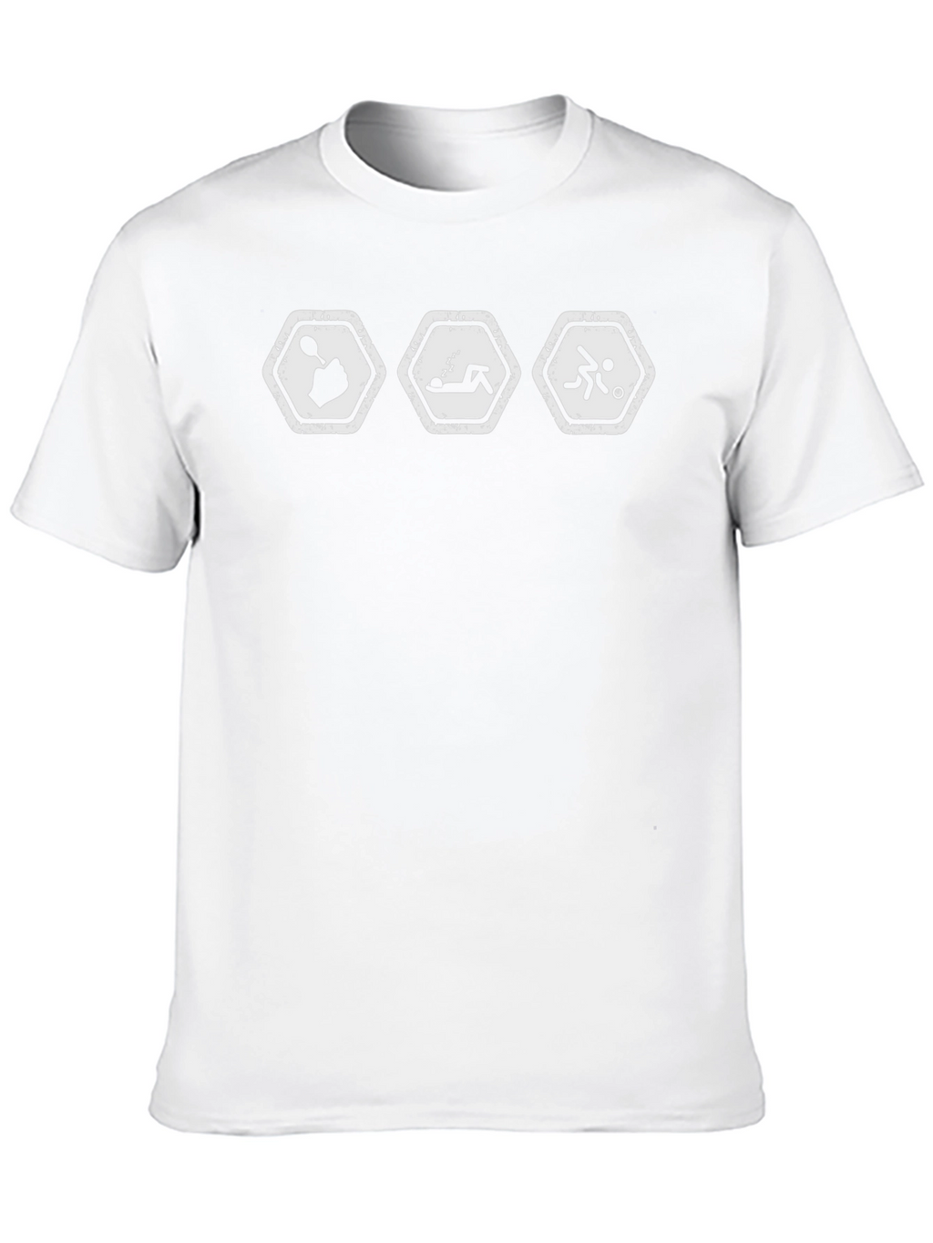 Humorous Spoon Sleep Soccer Black T-Shirt