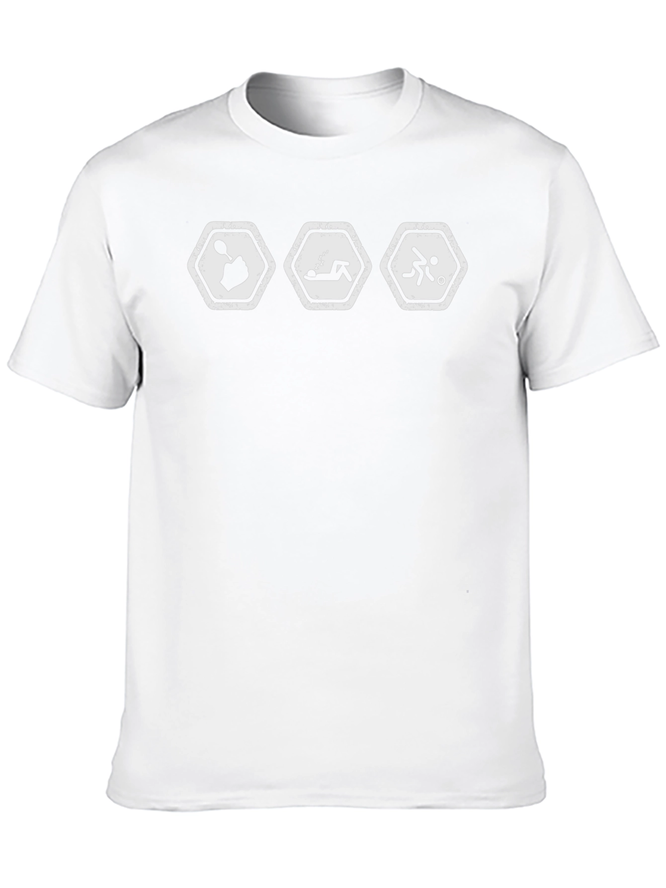 Humorous Spoon Sleep Soccer Black T-Shirt