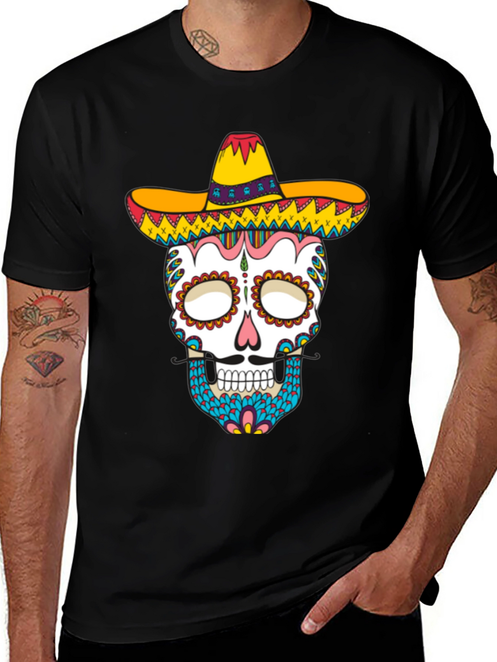 Dia de los Muertos Skull T-Shirt