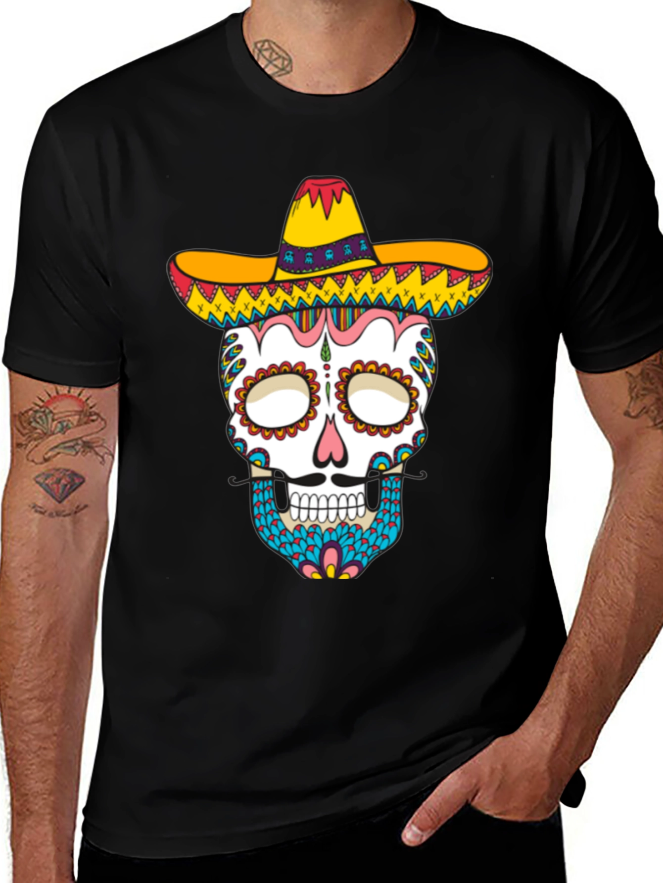 Dia de los Muertos Skull T-Shirt