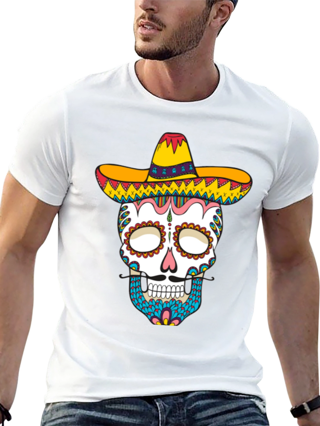 Dia de los Muertos Skull T-Shirt