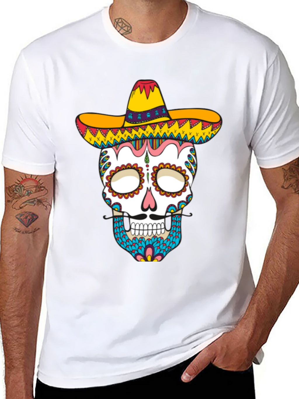 Dia de los Muertos Skull T-Shirt