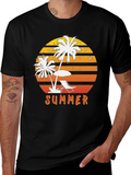 Summer Beach Sunset Graphic Tee
