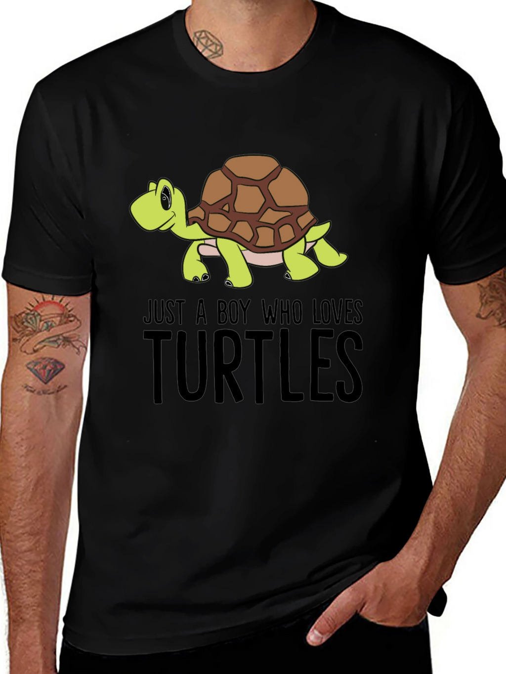Boys Just a Boy Who Loves Turtles T-Shirt