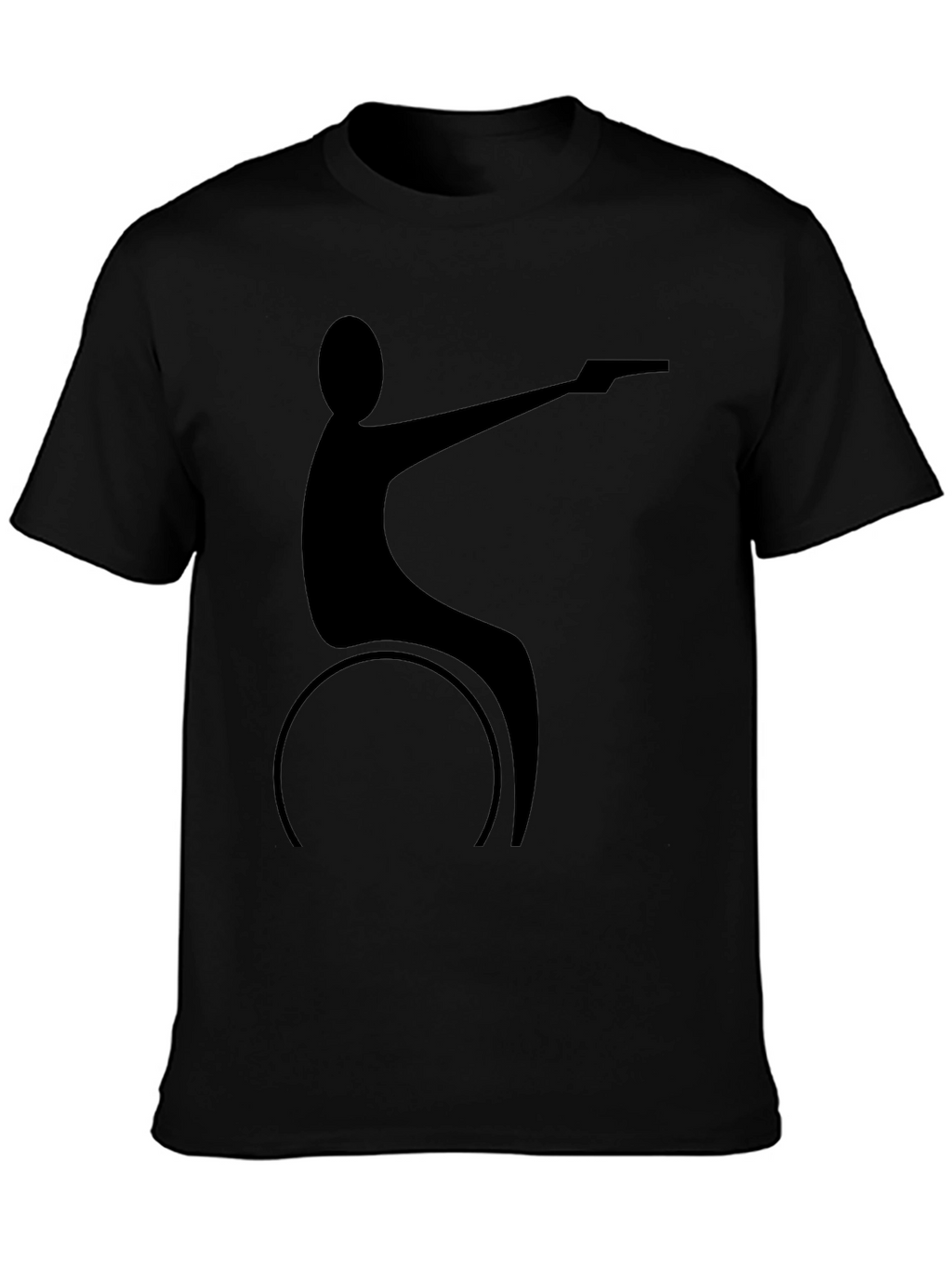 Wheelchair Shooter Black T-Shirt