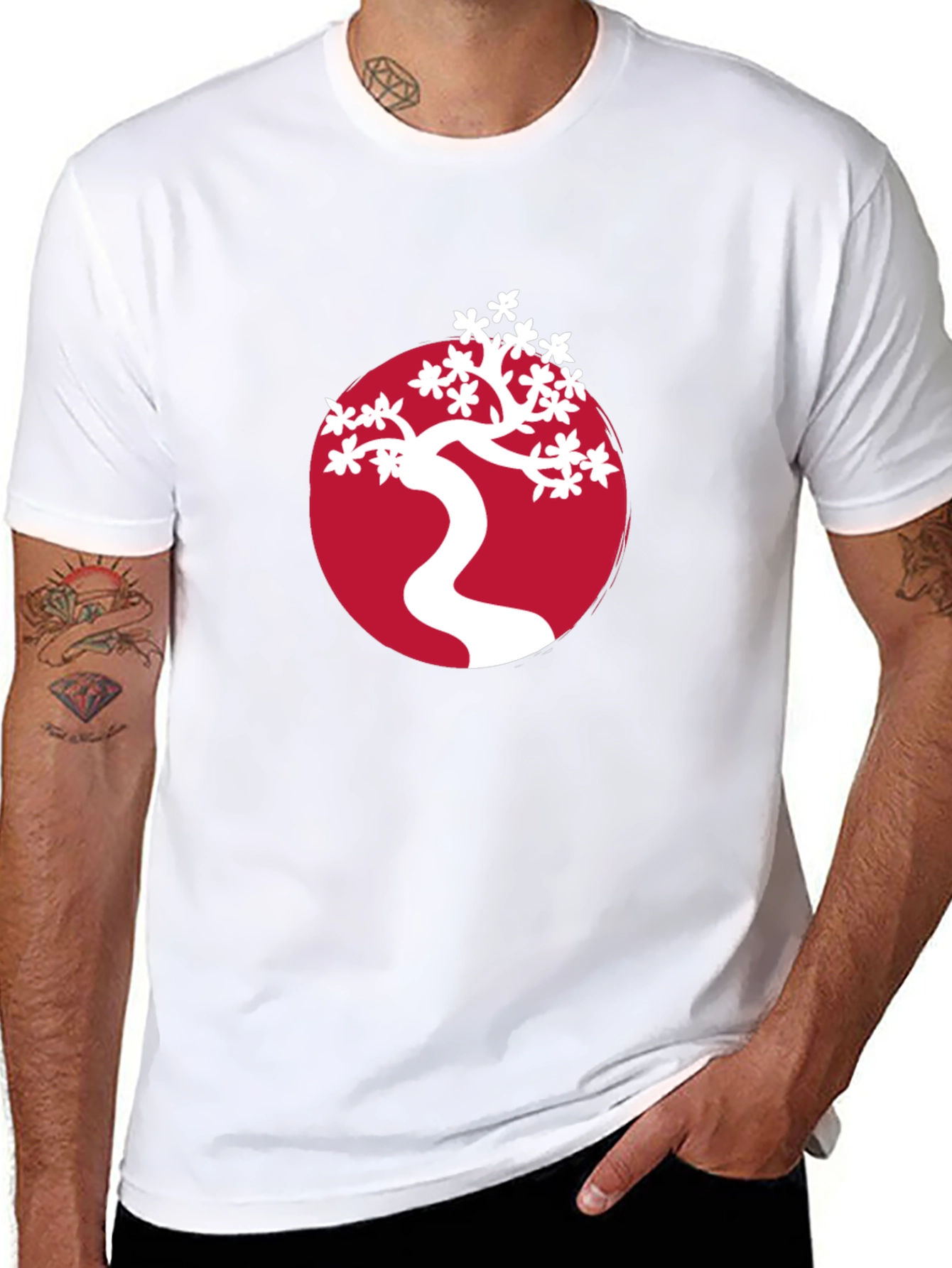 Bonsai Tree Graphic Tee - Stylish Japanese Art Shirt
