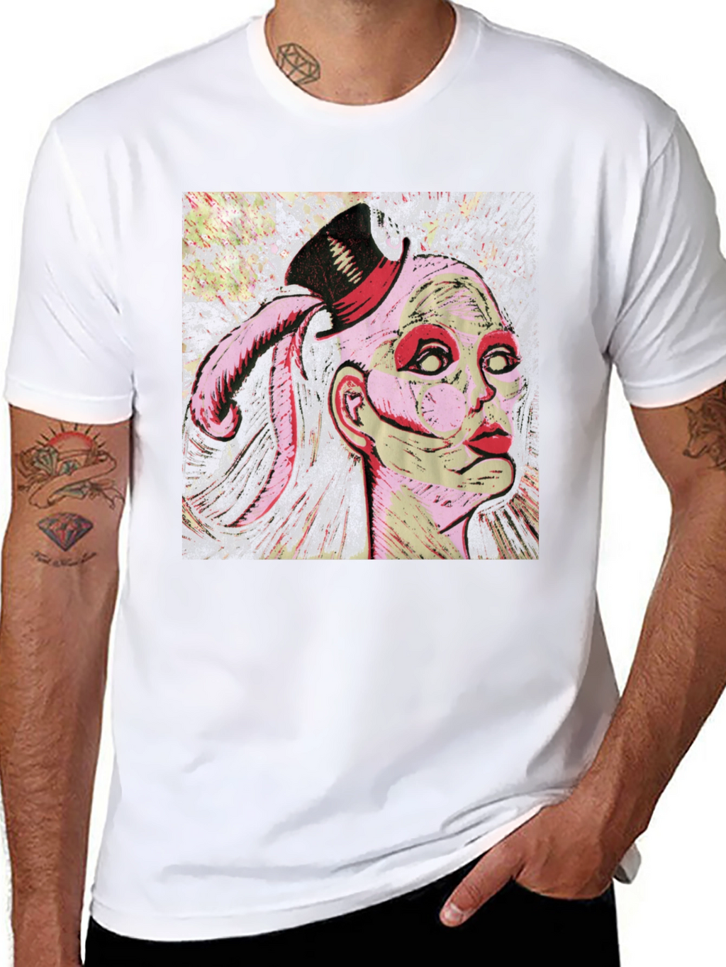 Graphic Print Black T-Shirt