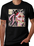 Graphic Print Black T-Shirt
