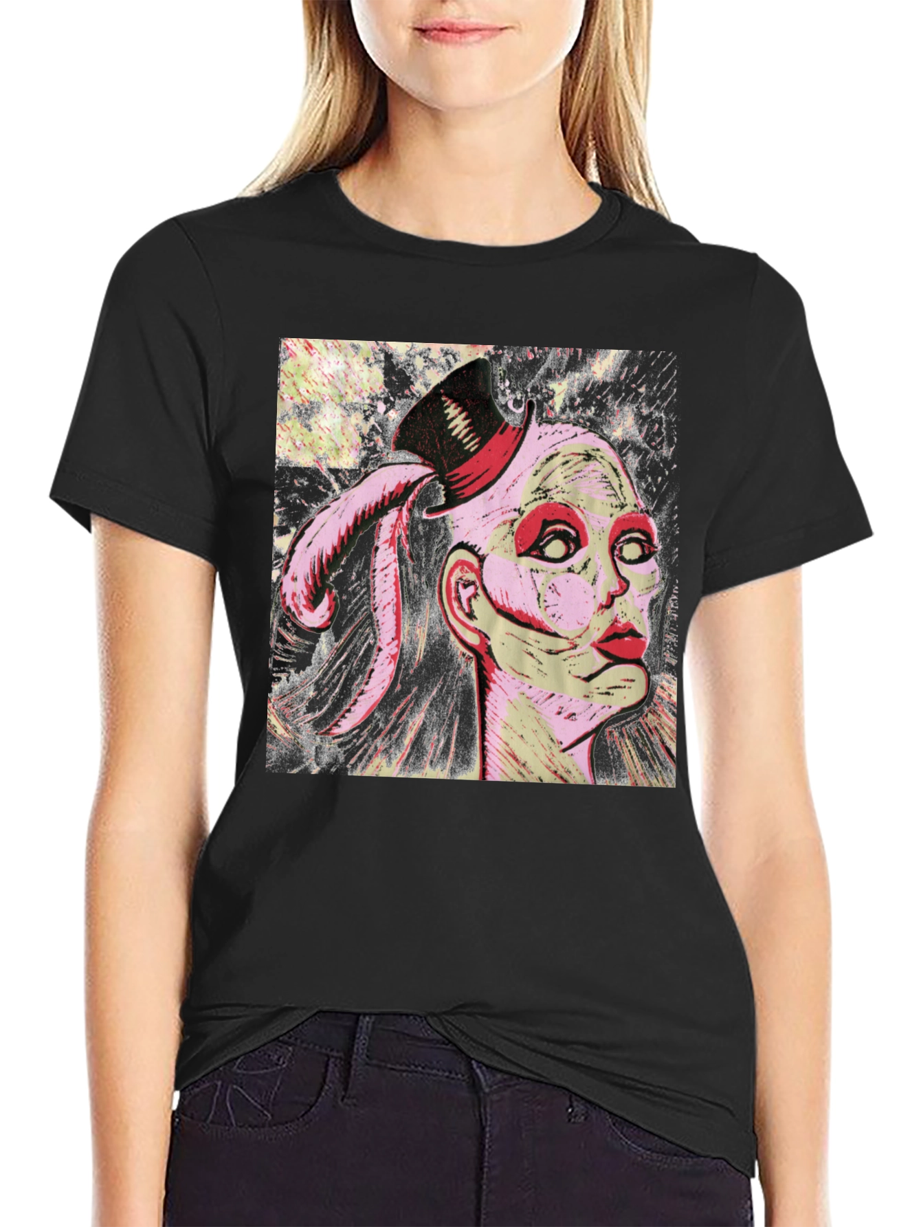 Graphic Print Black T-Shirt