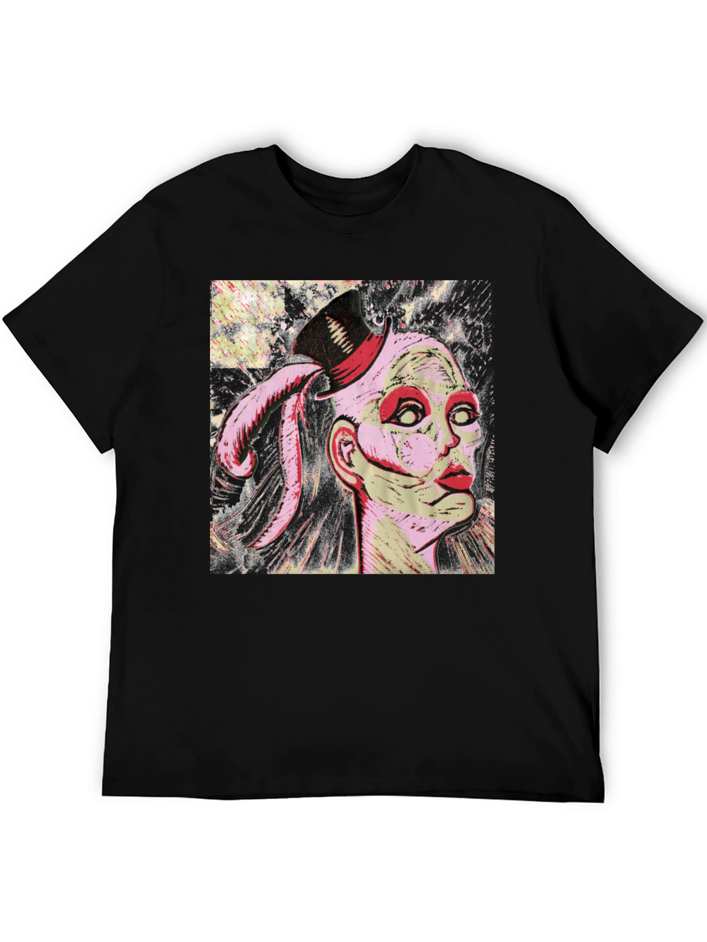 Graphic Print Black T-Shirt
