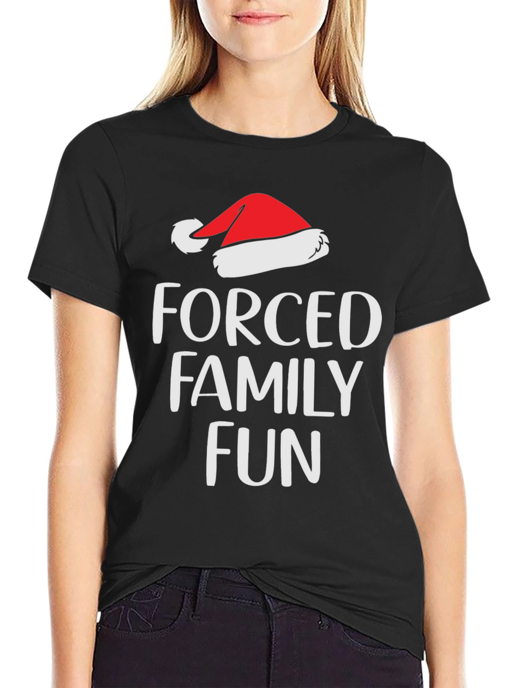 Forced Family Fun Santa Hat T-Shirt