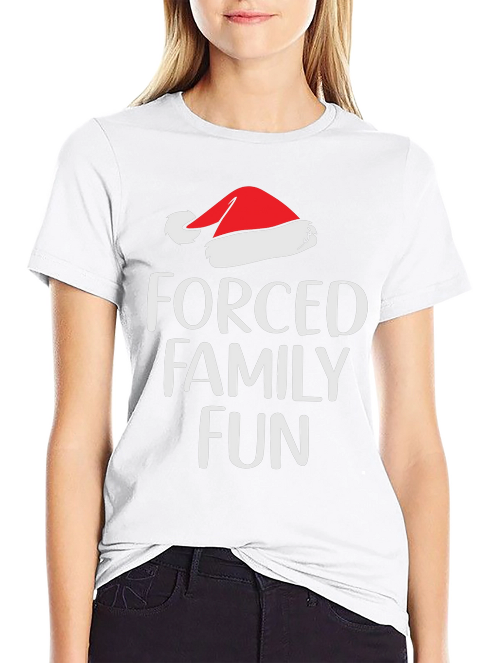 Forced Family Fun Santa Hat T-Shirt