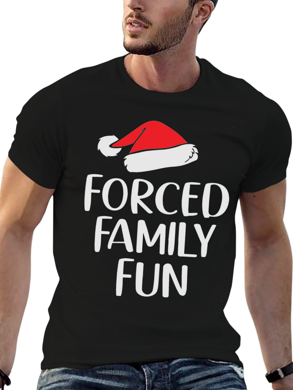 Forced Family Fun Santa Hat T-Shirt