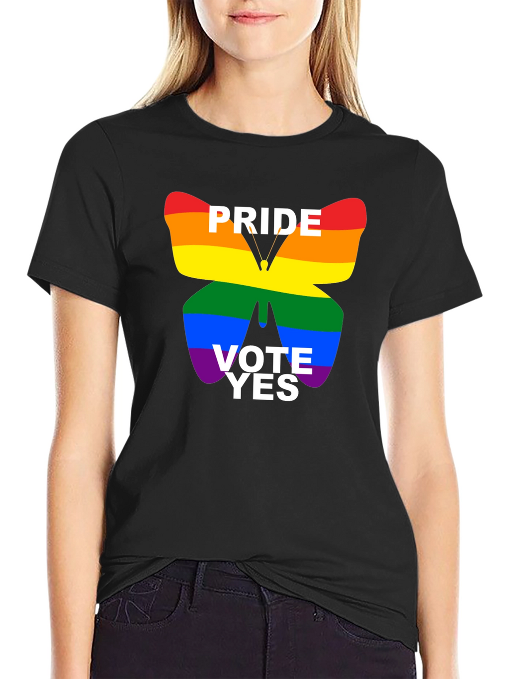 Pride Vote Yes T-Shirt - Black LGBTQ+ Tee