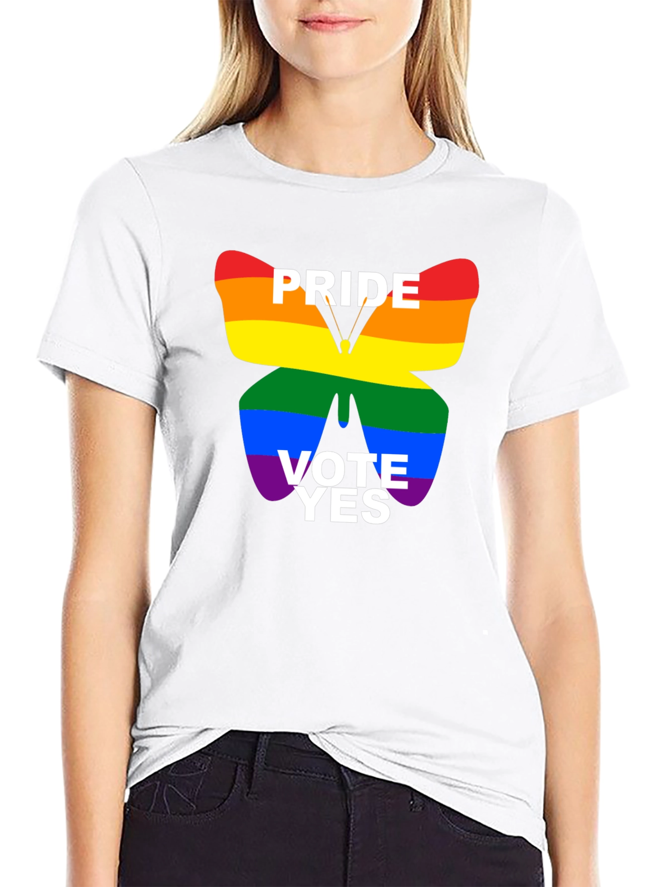 Pride Vote Yes T-Shirt - Black LGBTQ+ Tee