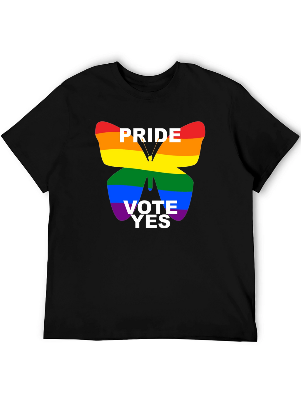 Pride Vote Yes T-Shirt - Black LGBTQ+ Tee