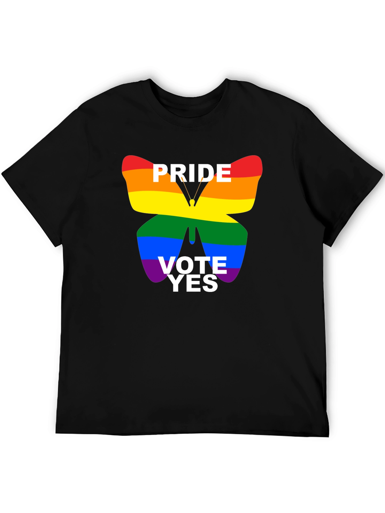 Pride Vote Yes T-Shirt - Black LGBTQ+ Tee