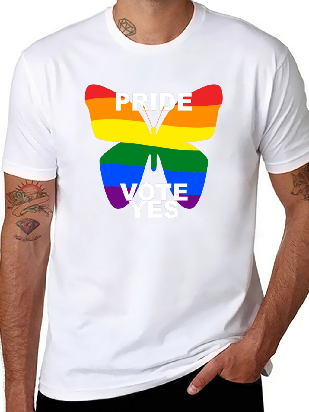 Pride Vote Yes T-Shirt - Black LGBTQ+ Tee