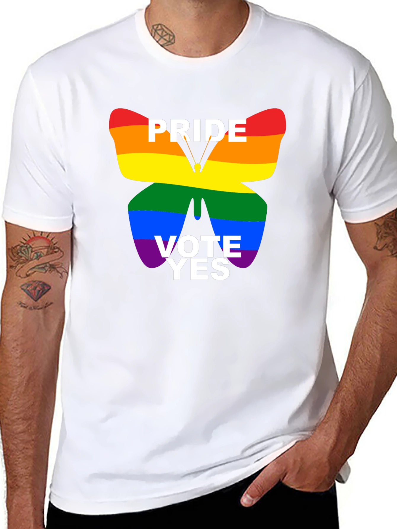 Pride Vote Yes T-Shirt - Black LGBTQ+ Tee