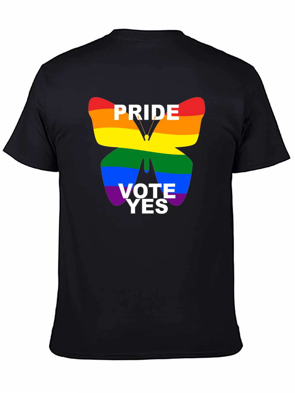 Pride Vote Yes T-Shirt - Black LGBTQ+ Tee