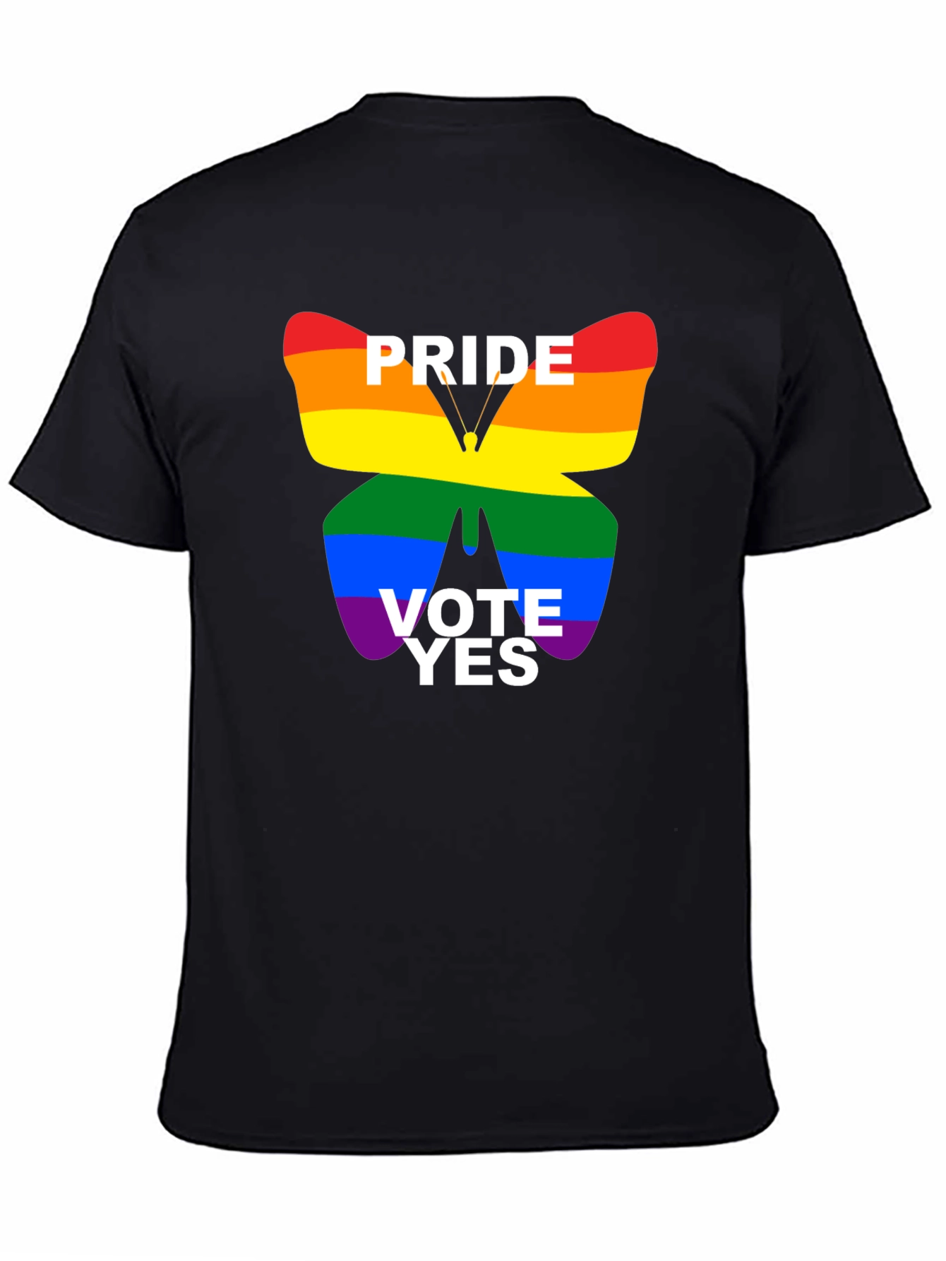 Pride Vote Yes T-Shirt - Black LGBTQ+ Tee