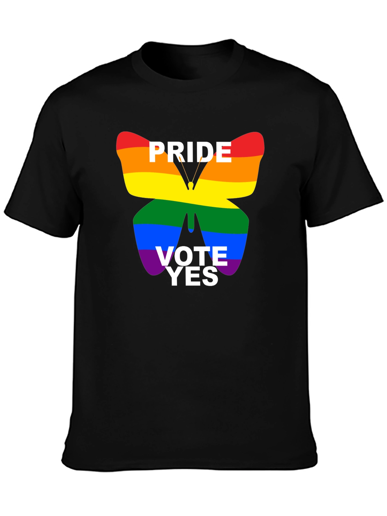Pride Vote Yes T-Shirt - Black LGBTQ+ Tee