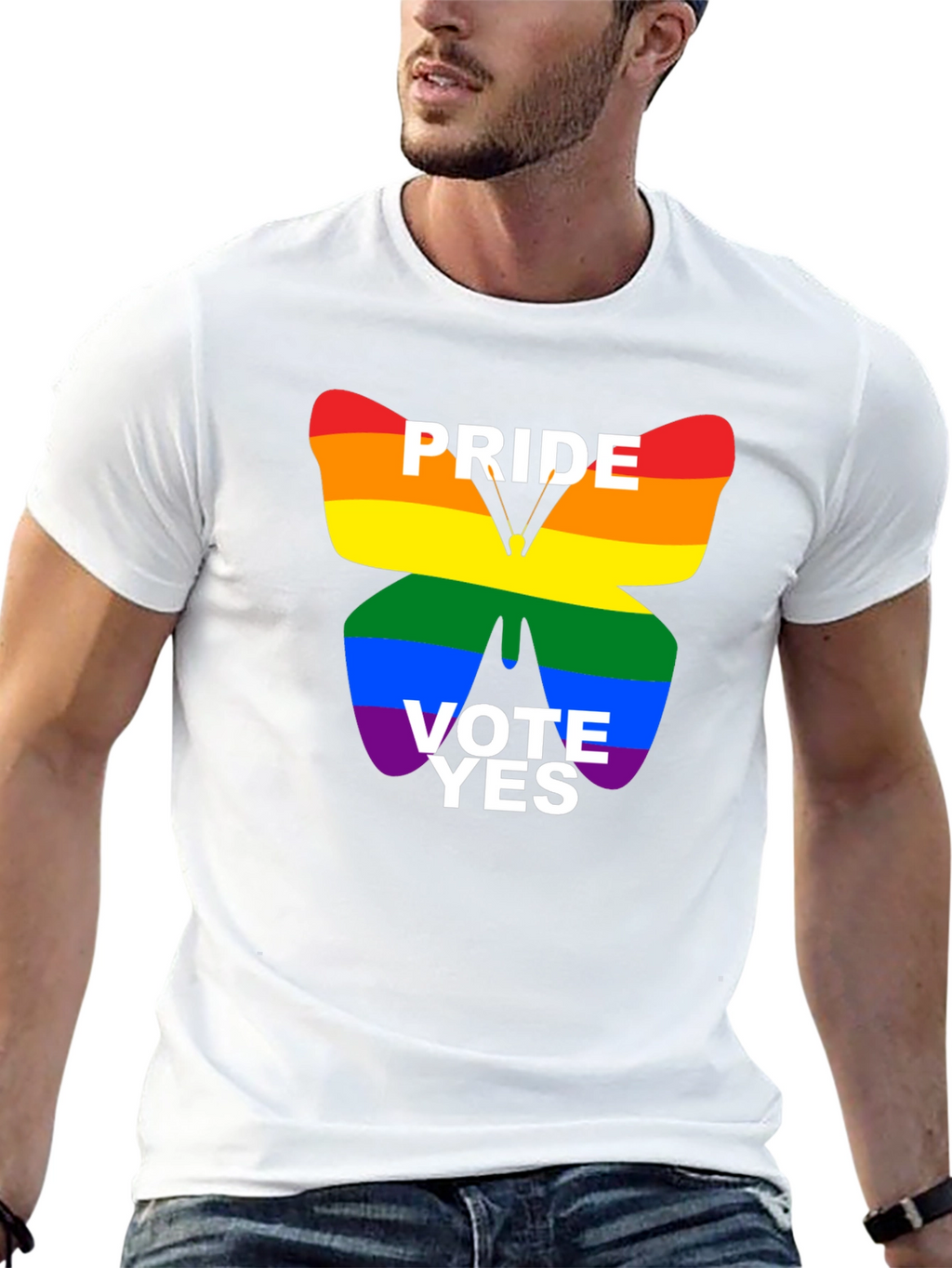Pride Vote Yes T-Shirt - Black LGBTQ+ Tee
