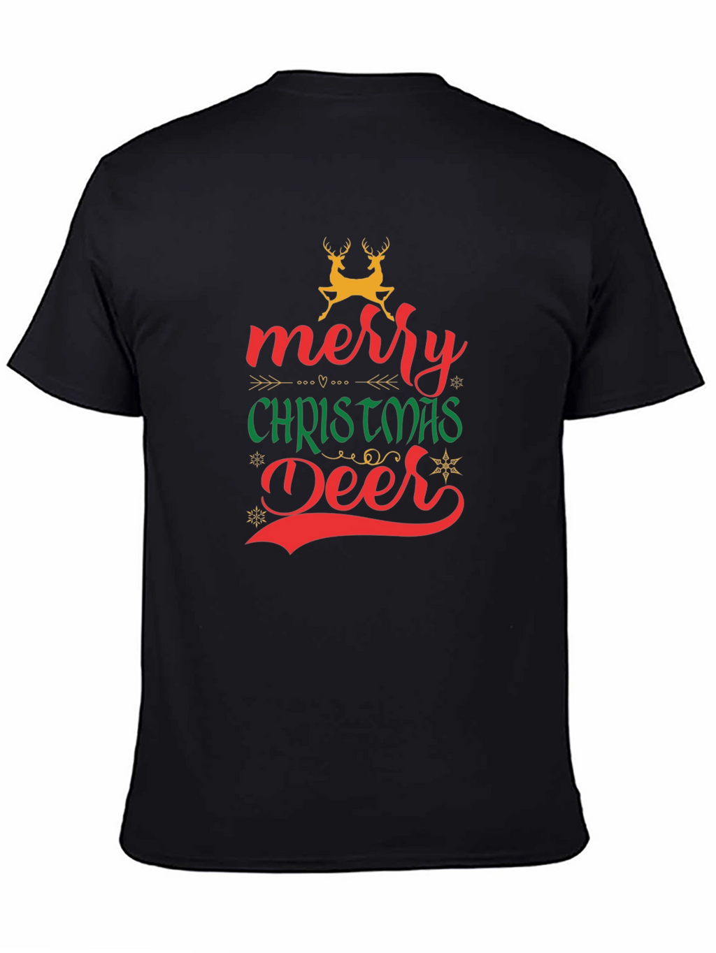 Merry Christmas Deer Graphic T-Shirt