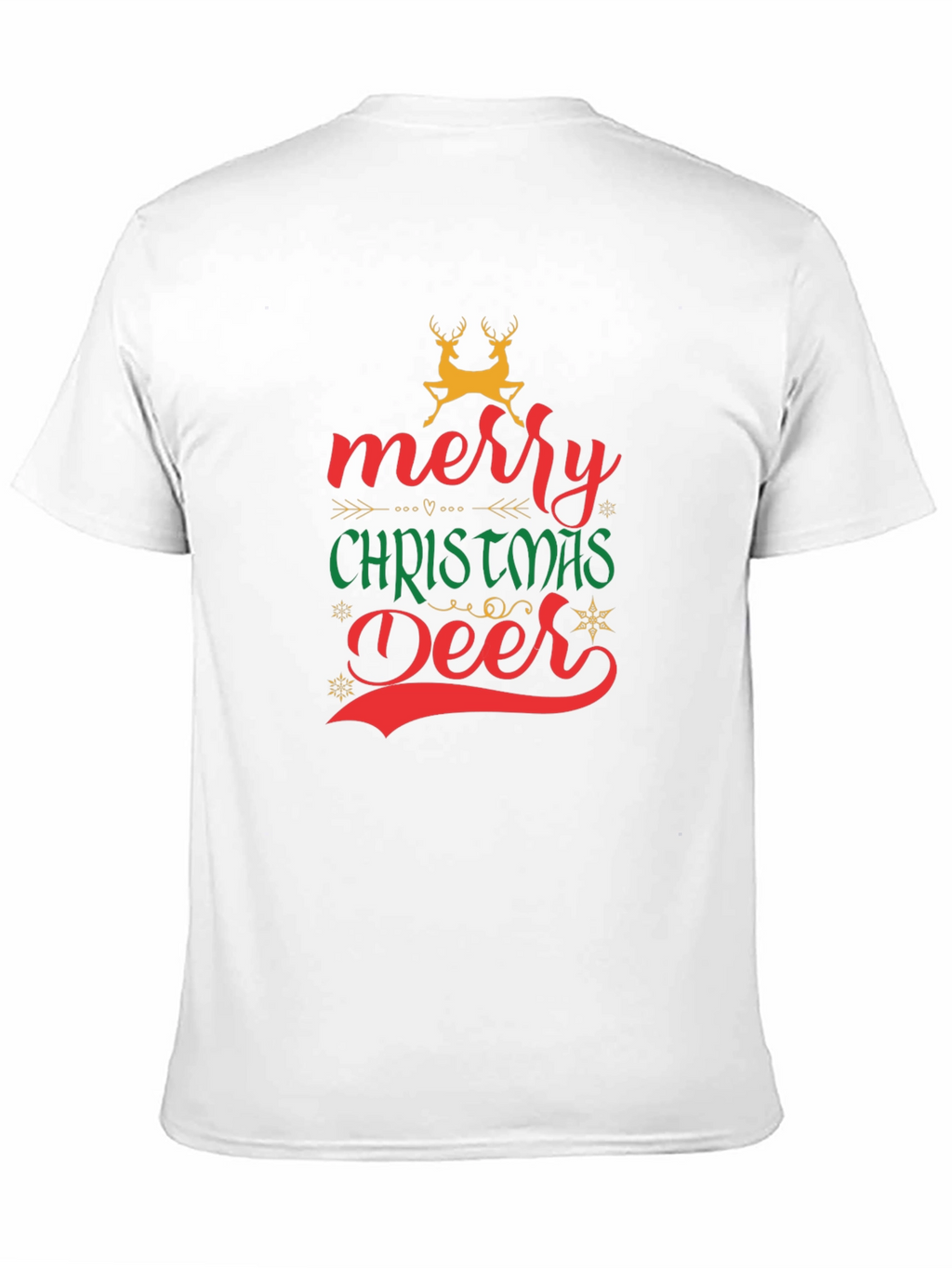 Merry Christmas Deer Graphic T-Shirt