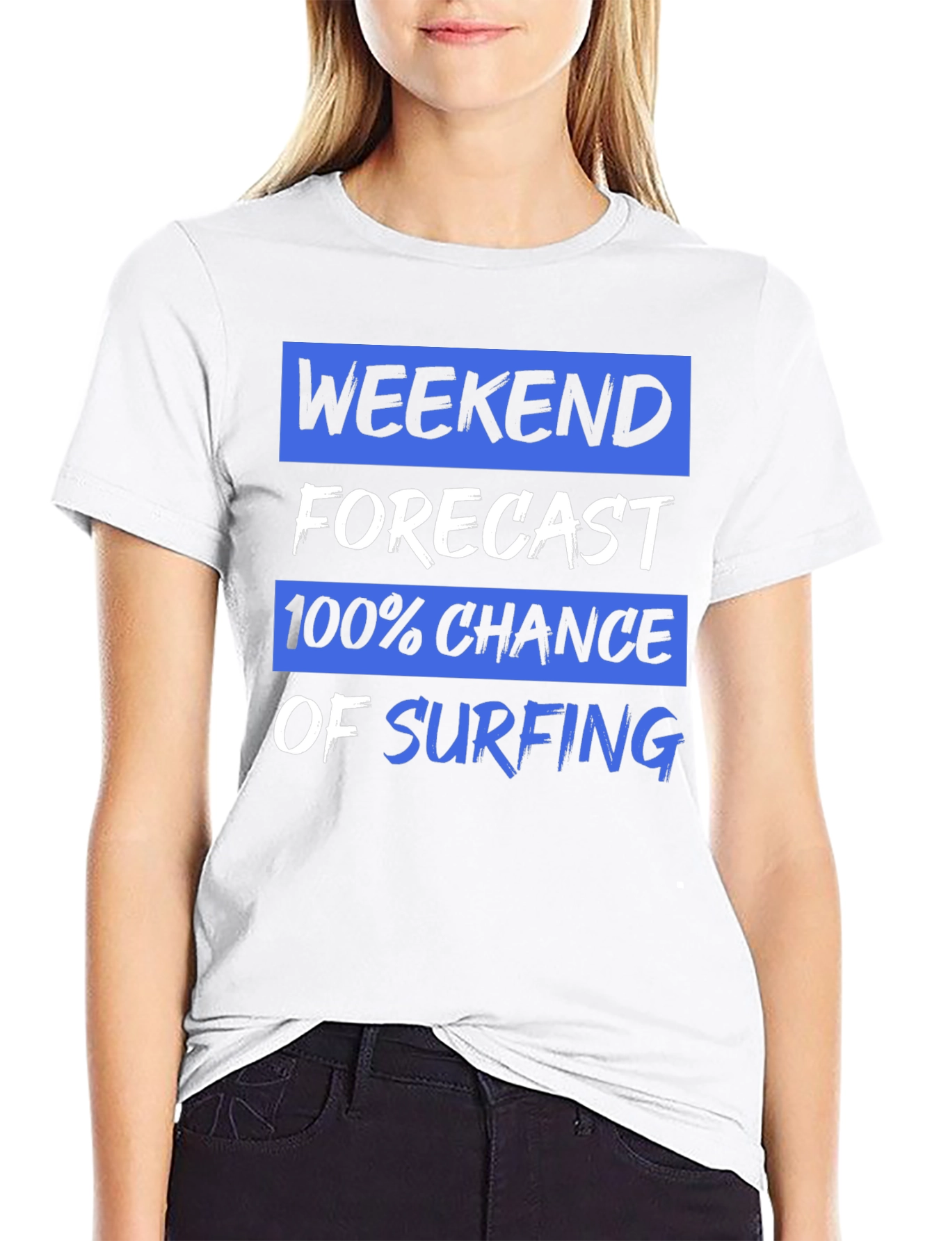 Weekend Forecast Surfing Graphic Tee
