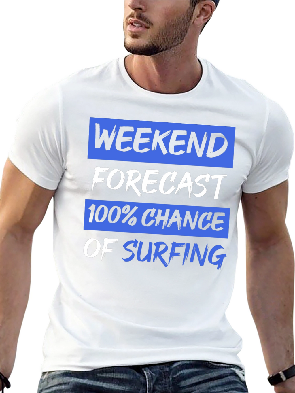 Weekend Forecast Surfing Graphic Tee