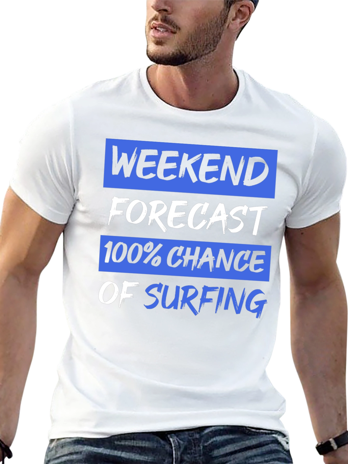 Weekend Forecast Surfing Graphic Tee