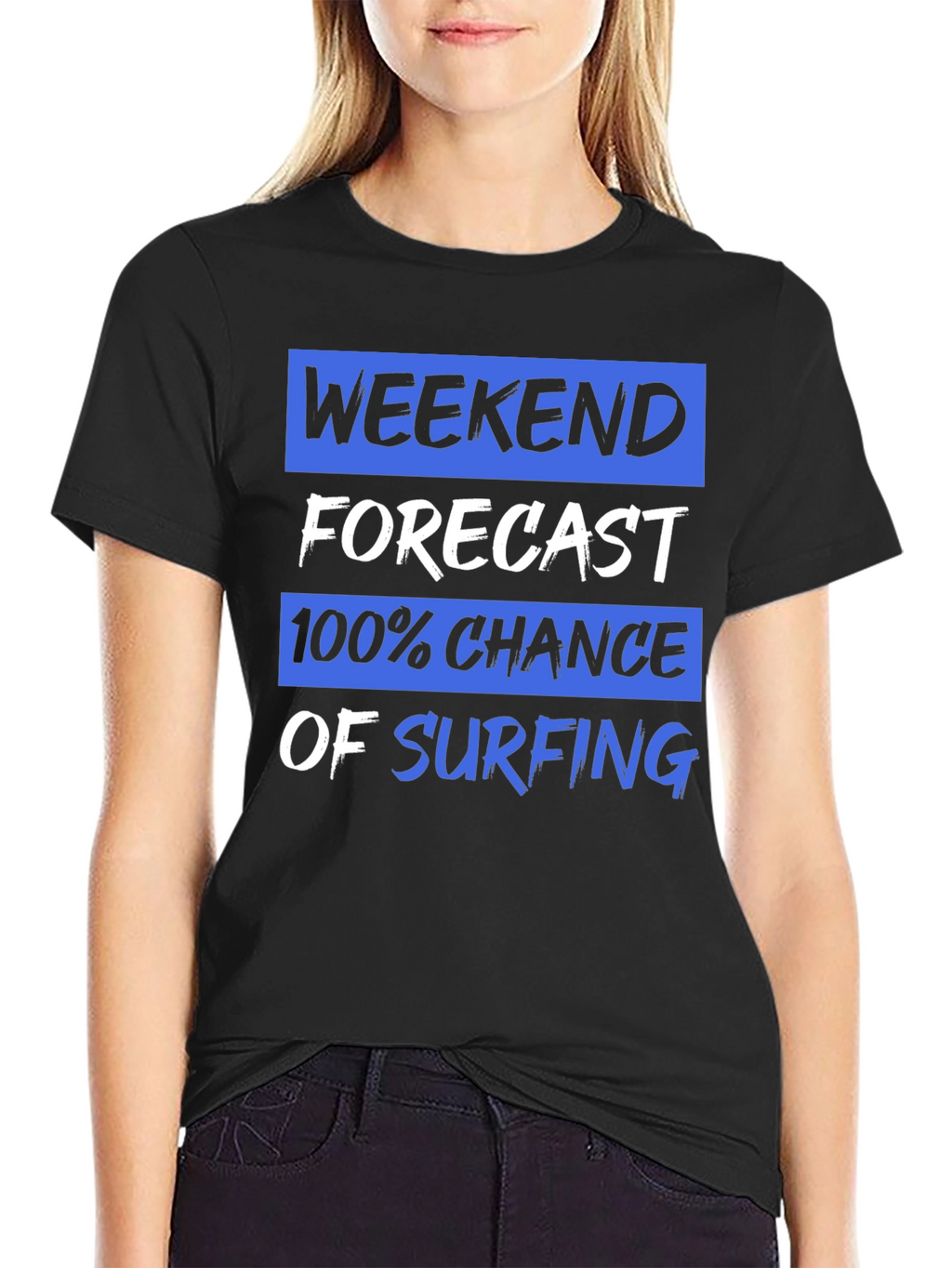 Weekend Forecast Surfing Graphic Tee