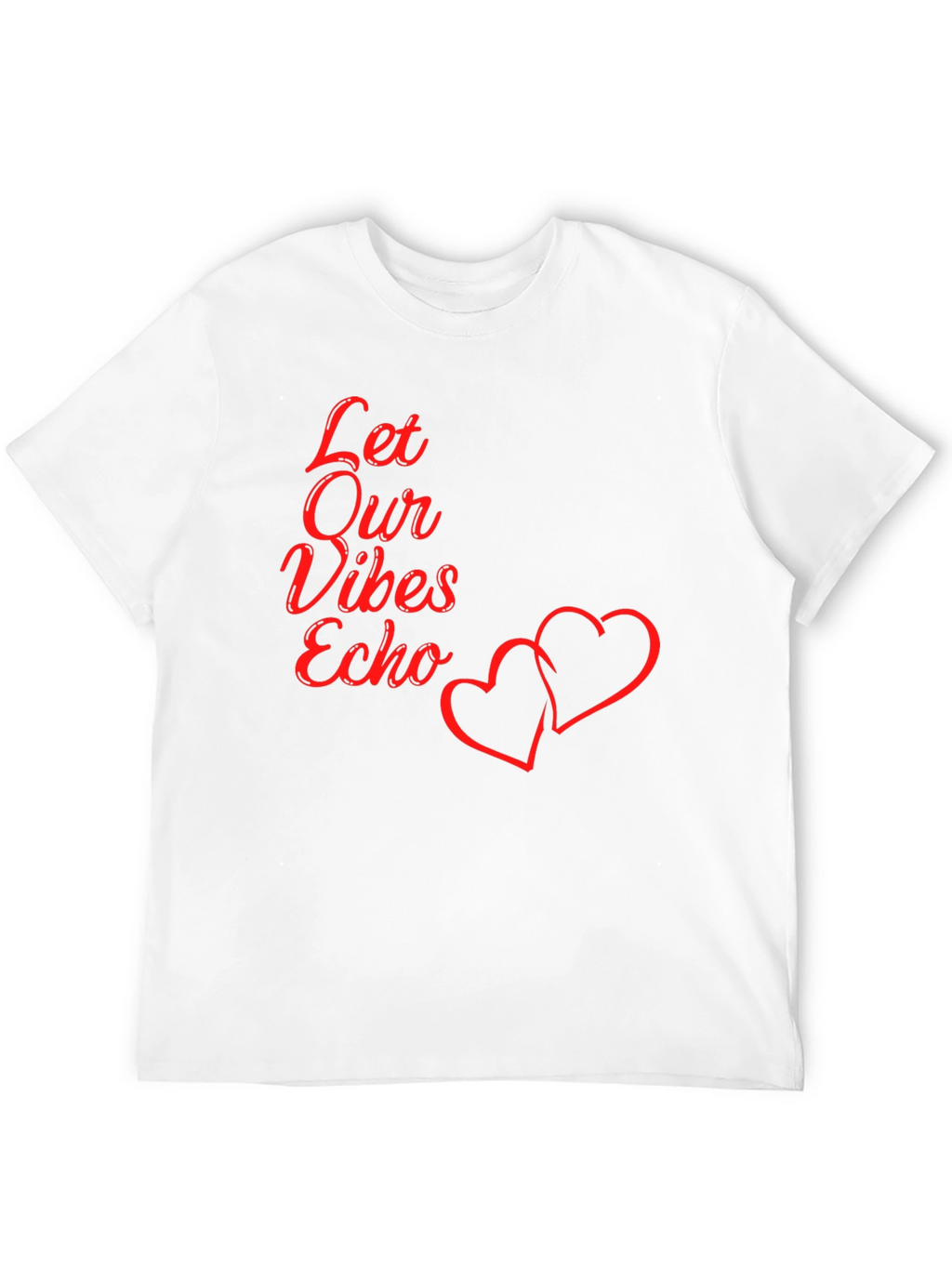 Let Our Vibes Echo Graphic Tee - Black