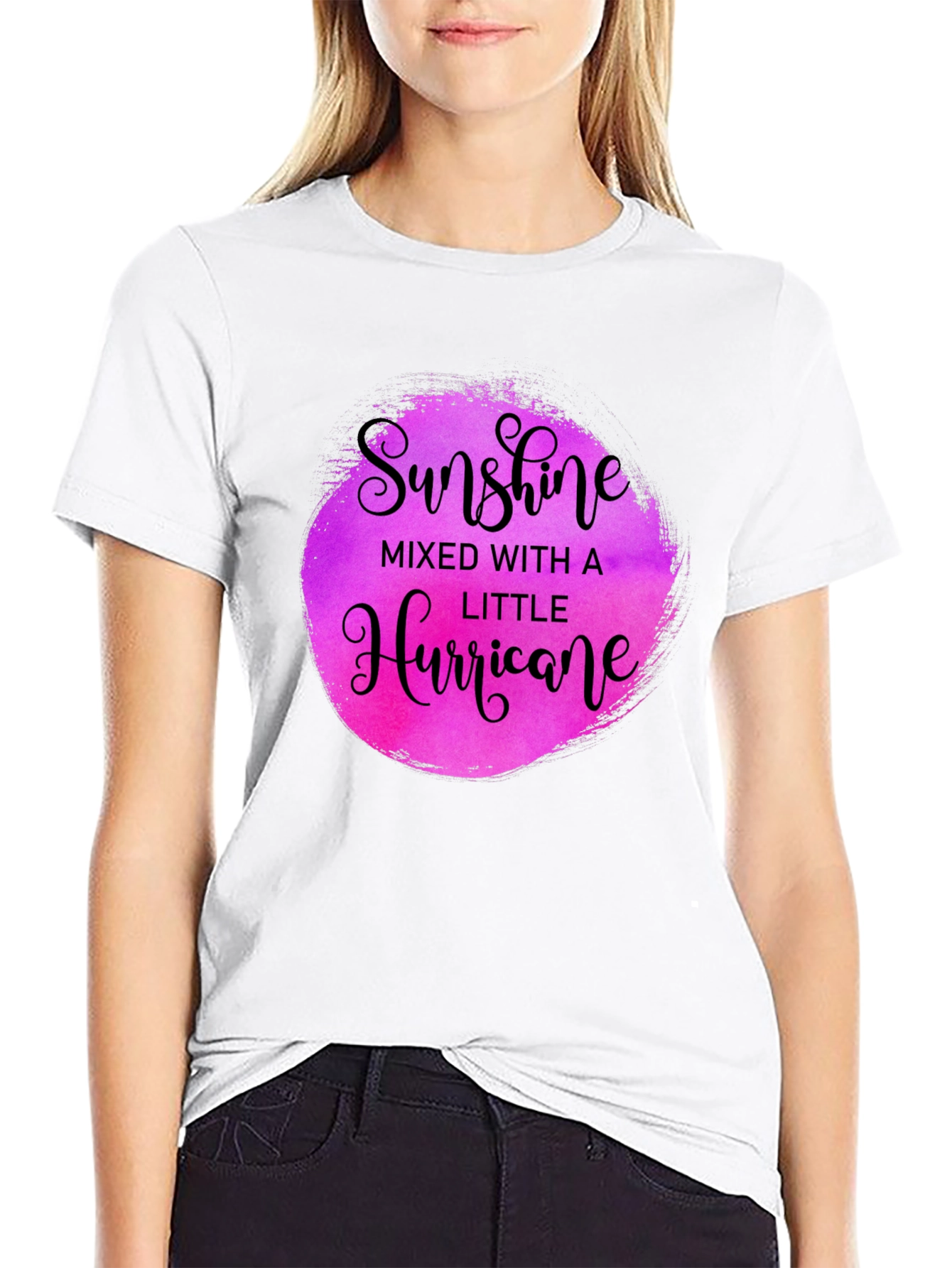 Sunshine Hurricane Black Graphic Tee