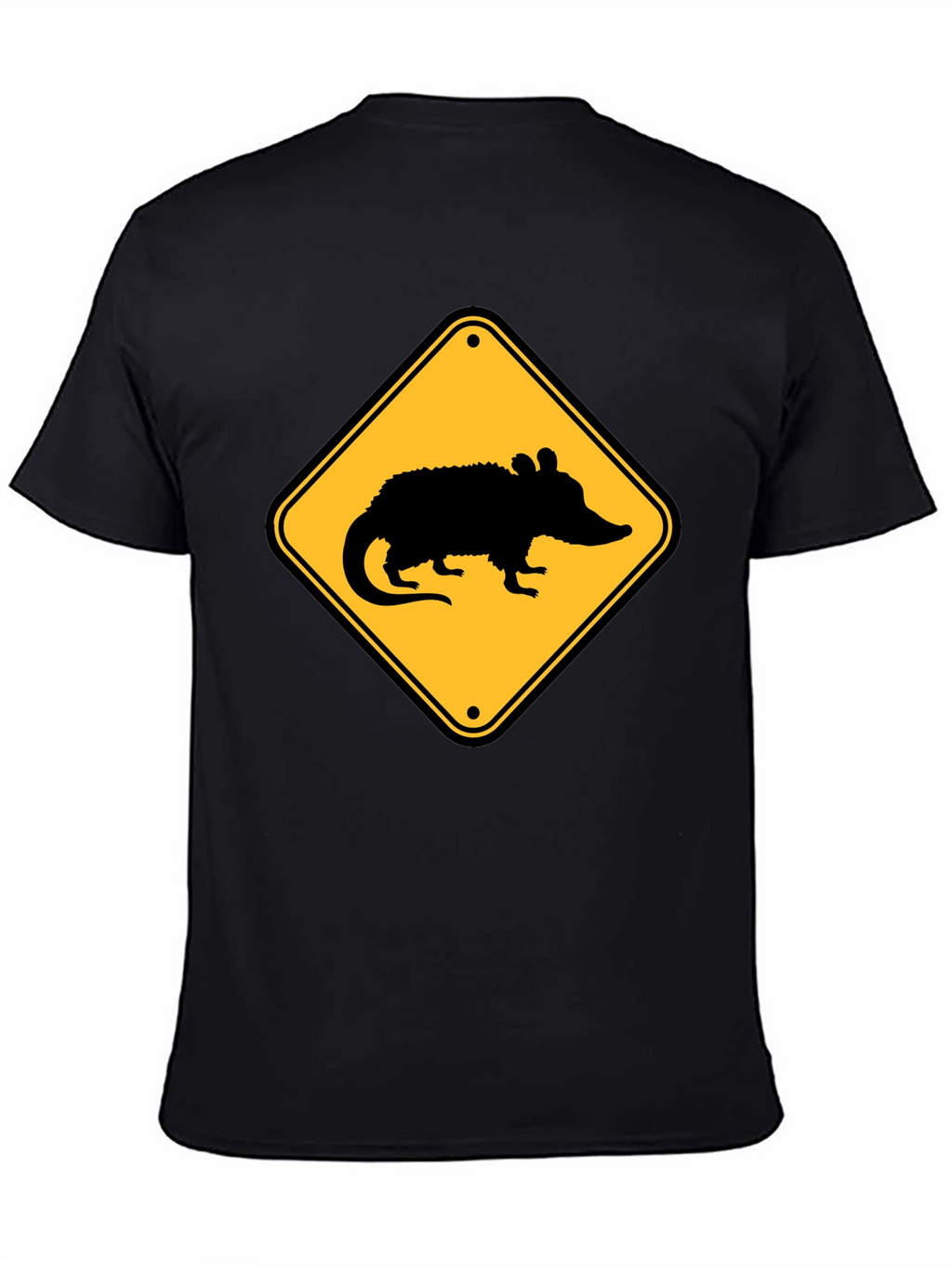 Opossum Crossing T-Shirt - Black