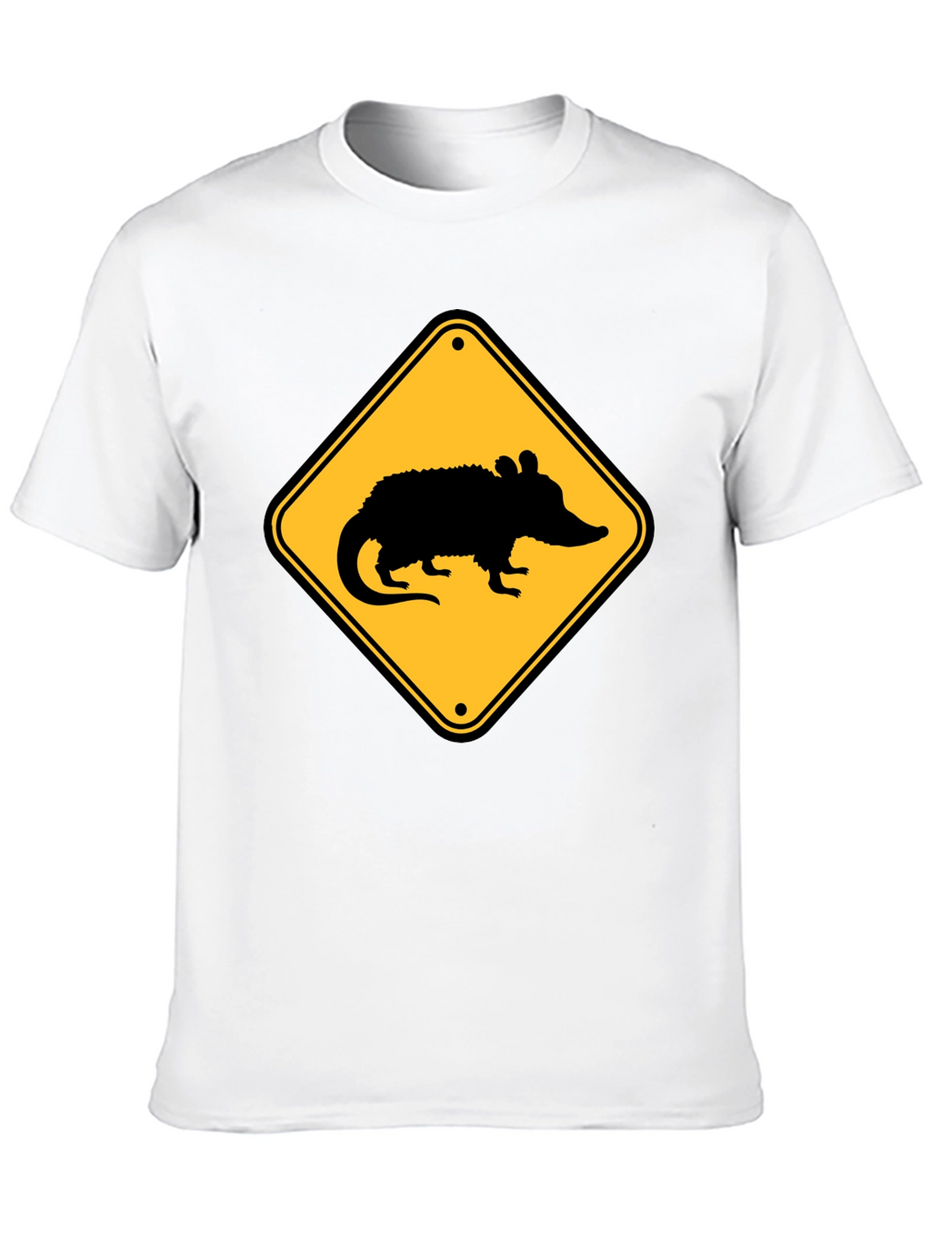 Opossum Crossing T-Shirt - Black