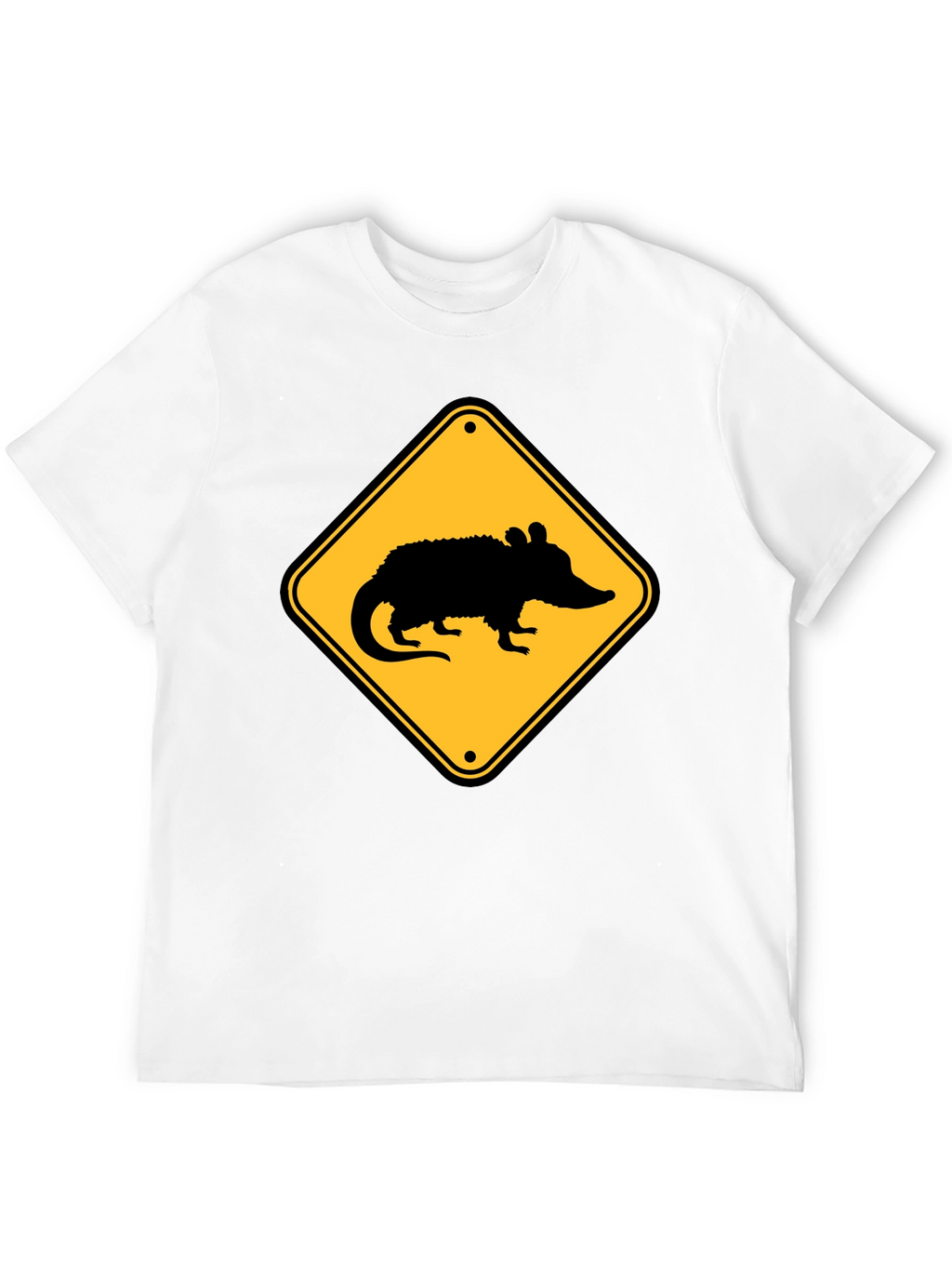 Opossum Crossing T-Shirt - Black