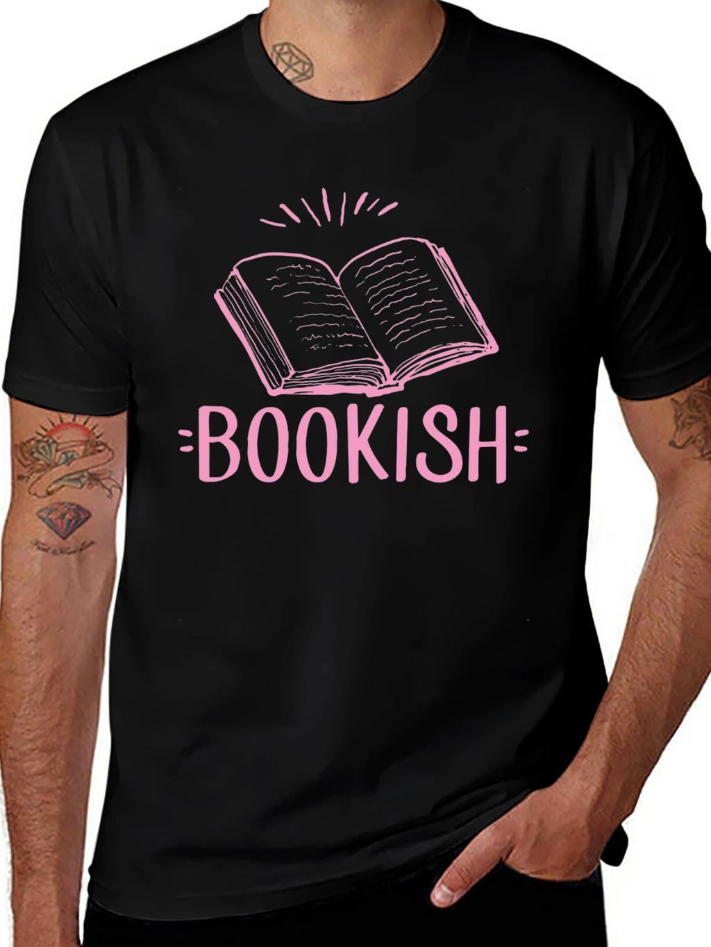 Bookish Black T-Shirt - Literary Style