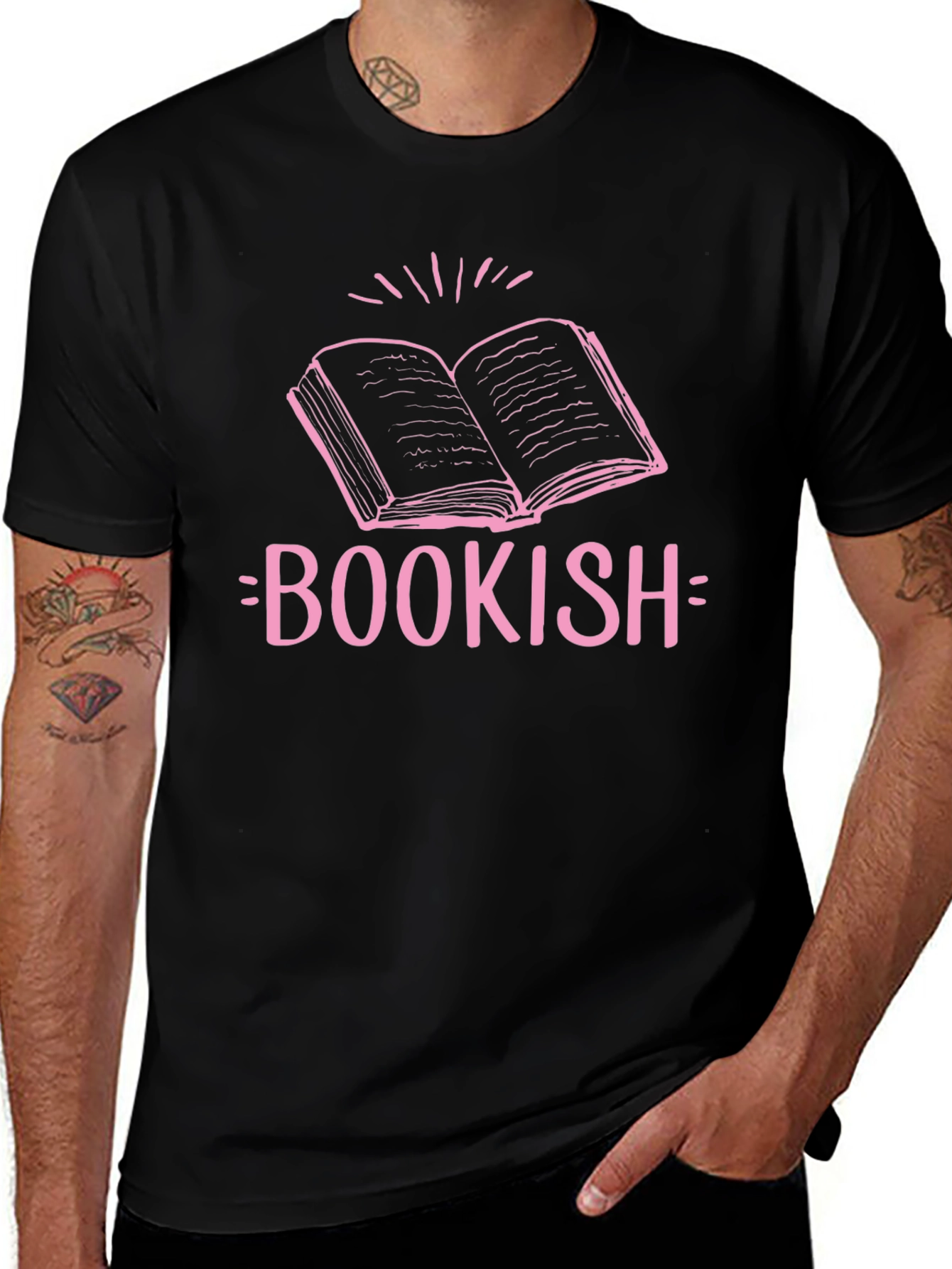 Bookish Black T-Shirt - Literary Style