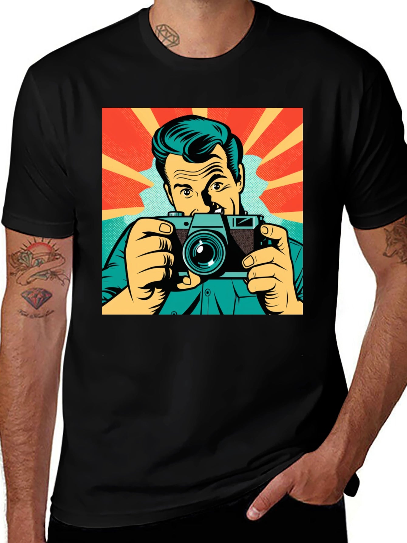 Retro Photographer T-Shirt - Vintage Style Tee