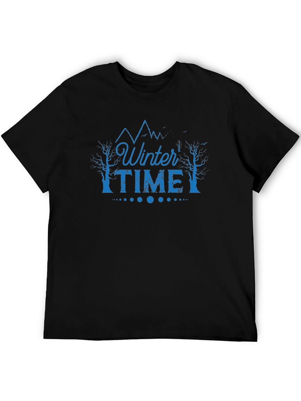 Winter Time Graphic Tee - Black