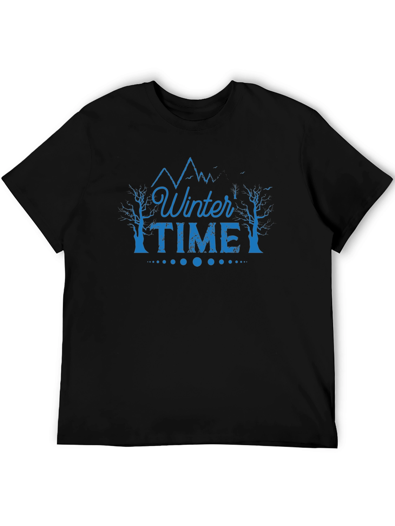 Winter Time Graphic Tee - Black