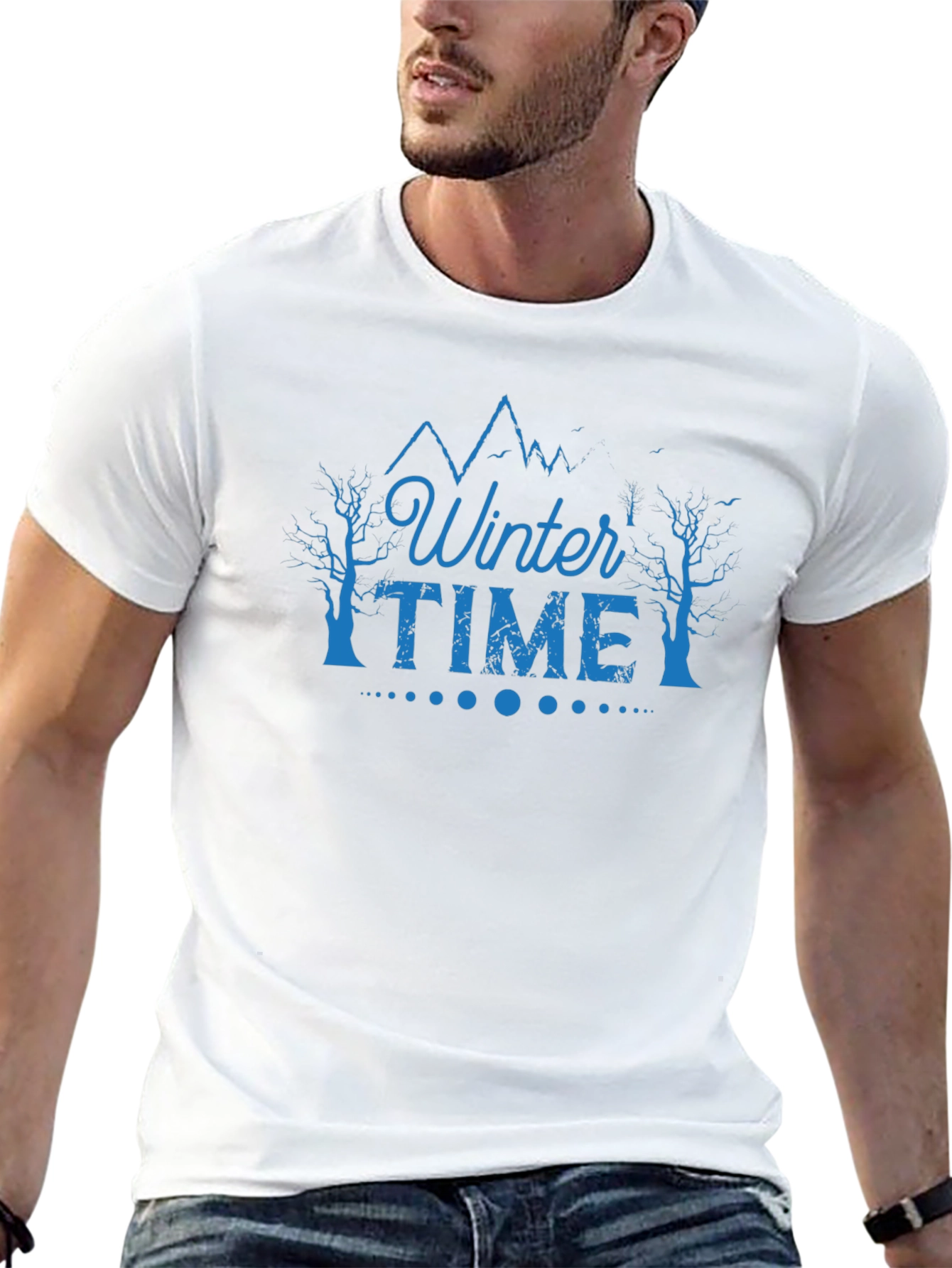 Winter Time Graphic Tee - Black