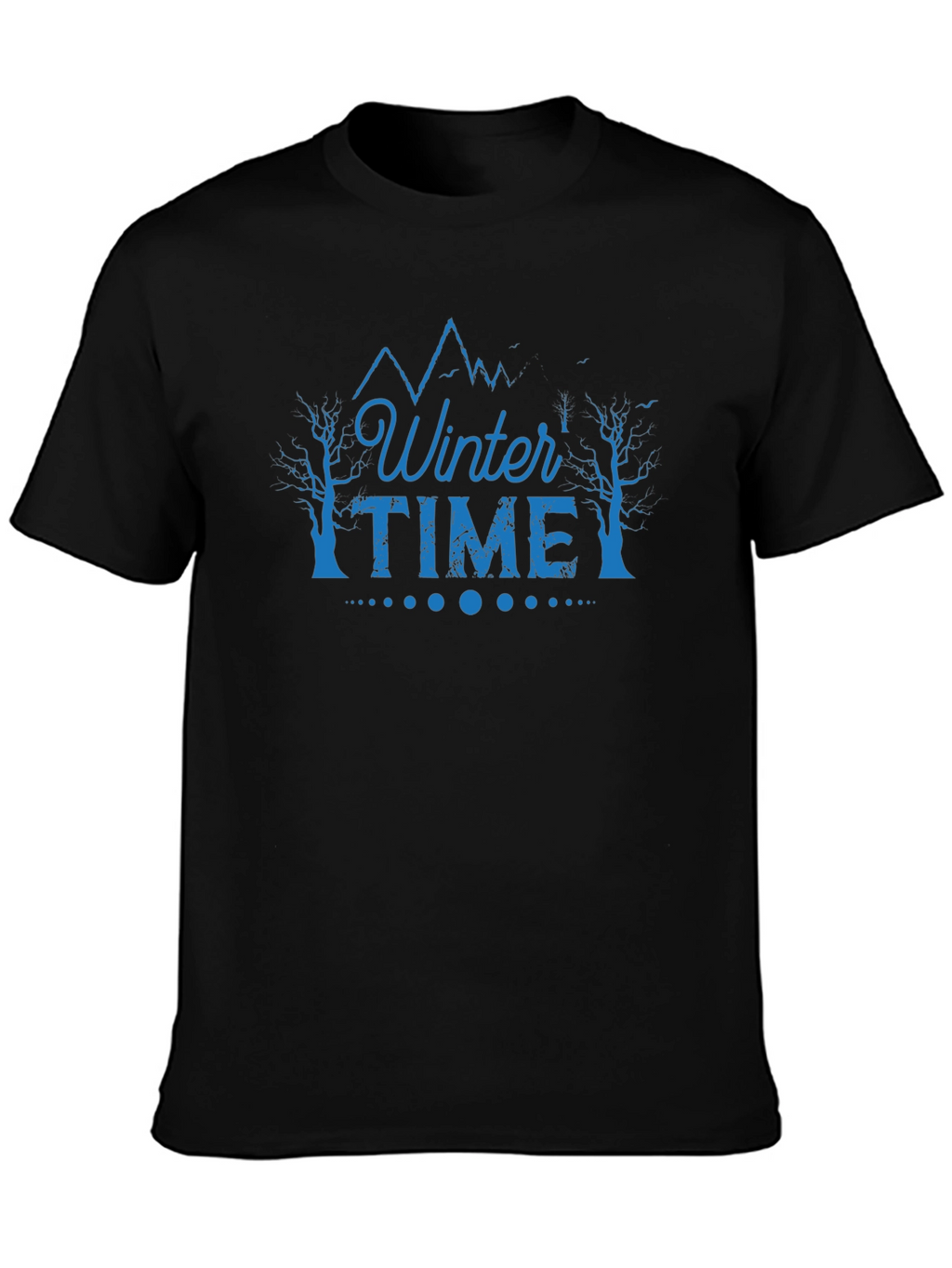 Winter Time Graphic Tee - Black